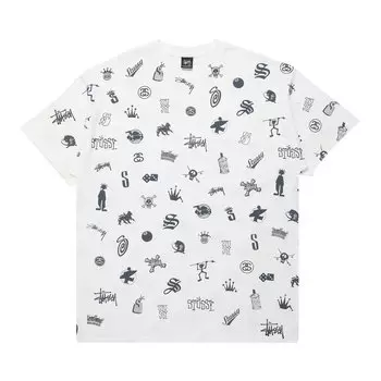 Футболка Stussy Collage, Белая