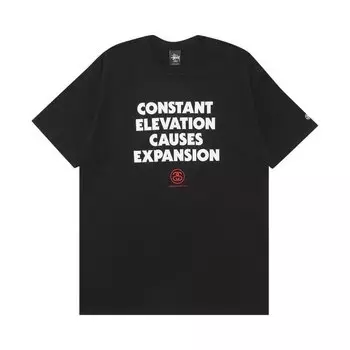 Футболка Stussy Constant Elevation Causes Expansion 'Black', черный
