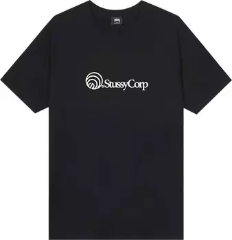 Футболка Stussy Corp. Tee 'Black', черный