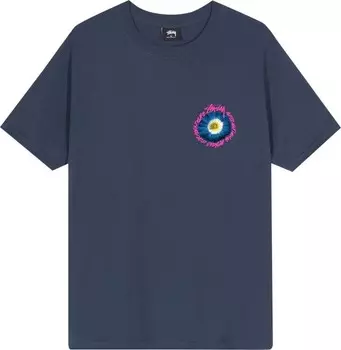 Футболка Stussy Cosmos Tee 'Navy', синий