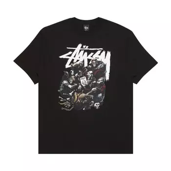 Футболка Stussy Creepy Group, черная
