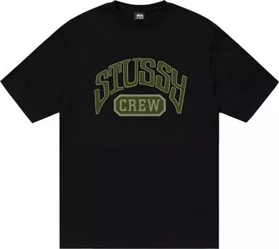 Футболка Stussy Crew Tee 'Black', черный