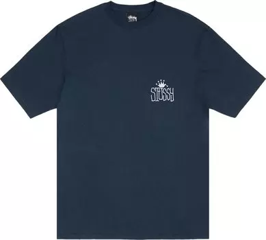 Футболка Stussy Crown International 'Navy', синий
