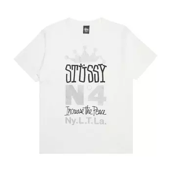 Футболка Stussy Crown Stack, белая