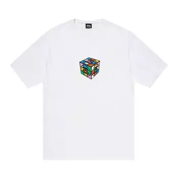 Футболка Stussy Cube Tee 'White', белый