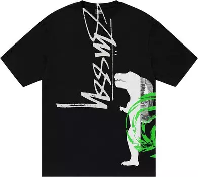 Футболка Stussy David Carson Dino 'Black', черный