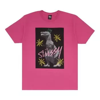 Футболка Stussy Dino Sketch 'Pink', розовый
