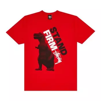 Футболка Stussy Dino Stand First 'Red', красный
