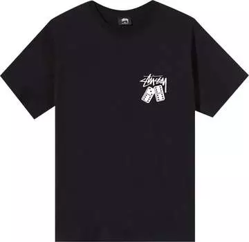 Футболка Stussy Dominoes Tee 'Black', черный