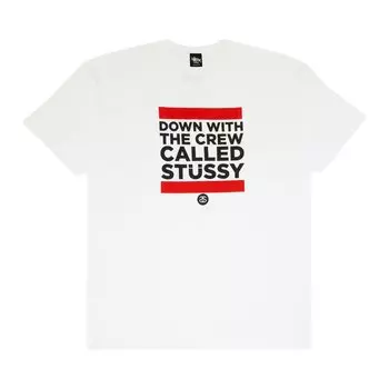 Футболка Stussy Down With The Crew 'White', белый