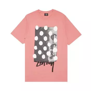 Футболка Stussy Eye Dots, розовая