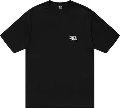 Футболка Stussy Fallen Angel Pigment Dyed Tee 'Black', черный