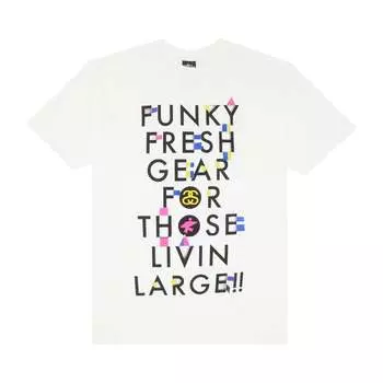 Футболка Stussy Funky Fresh Gear For Those Livin Large!! 'White', белый