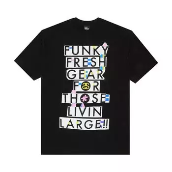 Футболка Stussy Funky Fresh Gear For Those Livin Large!! 'Black', черный