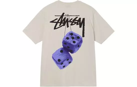 Футболка Stussy Fuzzy Dice Дымчатая