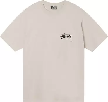 Футболка Stussy Fuzzy Dice Tee 'Smoke', кремовый
