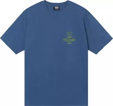 Футболка Stussy Gear Banner Tee 'Midnight', синий