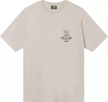 Футболка Stussy Gear Banner Tee 'Smoke', серый
