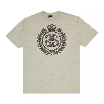 Футболка Stussy Gear Crown 'Grey Heather', серый