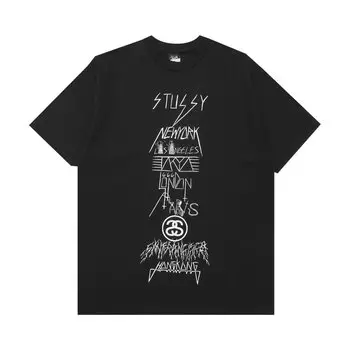 Футболка Stussy Gear Evil World Tour 'Black', черный