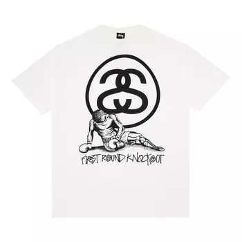 Футболка Stussy Gear First Round Knockout 'White', белый