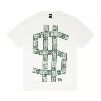 Футболка Stussy Gear Money 'White', белый