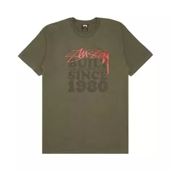 Футболка Stussy Gear построена с 80-х годов, темно-зеленая