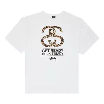 Футболка Stussy Get Ready Rock Steady 'White', белый