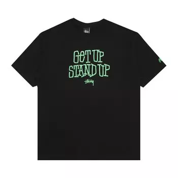 Футболка Stussy Get Up Stand Up, черная
