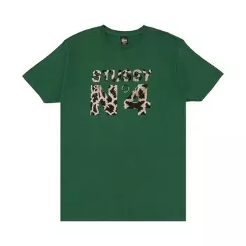 Футболка Stussy Giraffe No.4 'Green', зеленый