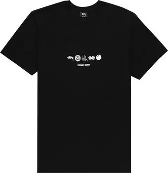 Футболка Stussy Global Design Corporation Tee 'Black', черный