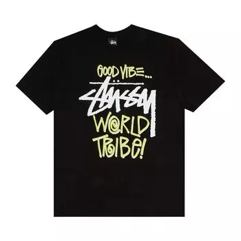 Футболка Stussy Good Vibe 'Black', черный