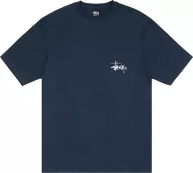 Футболка Stussy Grassfed 'Navy', синий