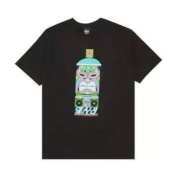 Футболка Stussy Hawaiian Spraycan, черная