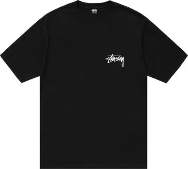 Футболка Stussy How We're Livin' Pigment Dyed Tee 'Black', черный