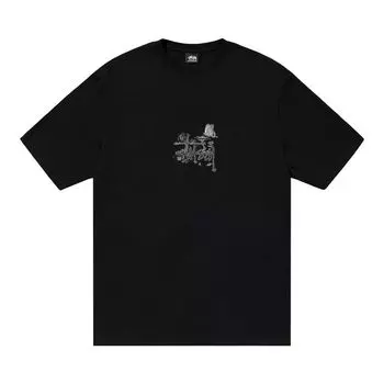 Футболка Stussy In Bloom Tee 'Black', черный