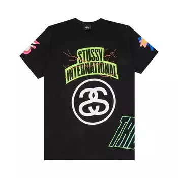 Футболка Stussy International 8 'Black', черный
