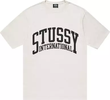 Футболка Stussy International Pigment Dyed 'Natural', кремовый