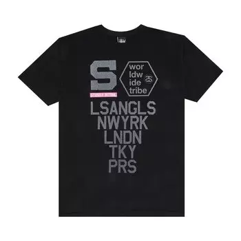Футболка Stussy INTRNL WT 'Black', черный