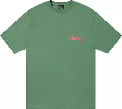 Футболка Stussy IST Lion Tee 'Green', зеленый