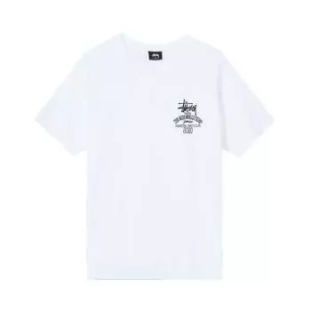 Футболка Stussy Jamaica World Tribe Tee 'White', белый