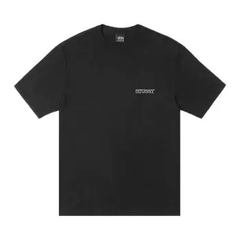 Футболка Stussy Jumbo Tee Pigment Dyed 'Black', черный