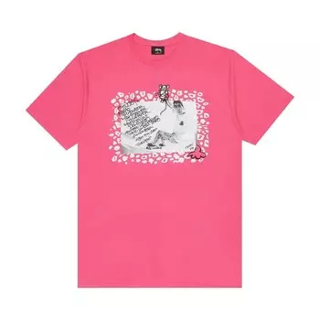 Футболка Stussy Lance 'Pink', розовый