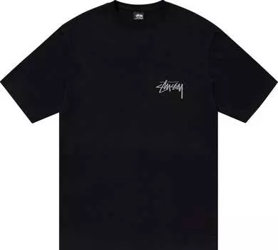 Футболка Stussy Landin Tee 'Black', черный
