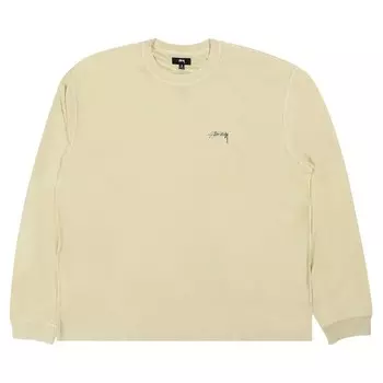 Футболка Stussy Lazy Long-Sleeve Tee, цвет Pale Yellow