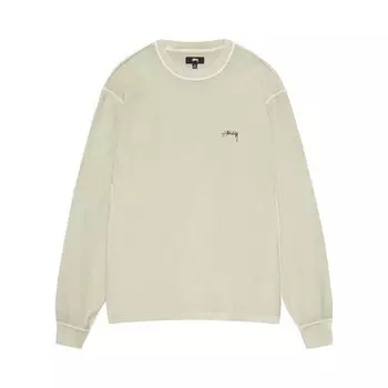 Футболка Stussy Lazy Long-Sleeve Tee, зеленый