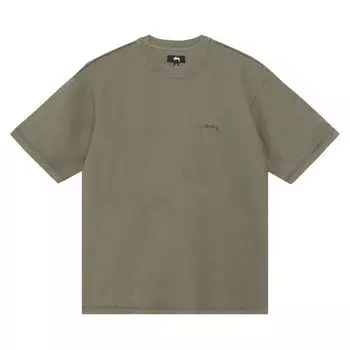 Футболка Stussy Lazy Tee 'Pine', зеленый