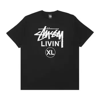 Футболка Stussy Livin XL, черная