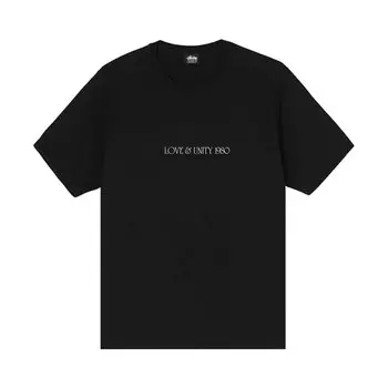 Футболка Stussy Love & Unity 'Black', черный