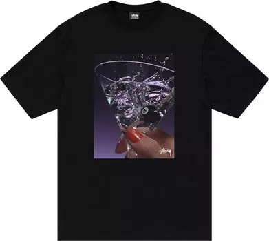 Футболка Stussy Martini Tee 'Black', черный